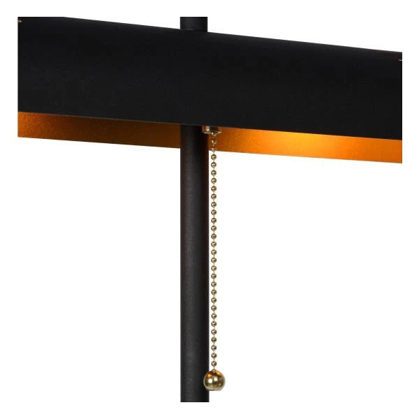 Lucide GLENDALE - Floor lamp - 2xE27 - Black - detail 1